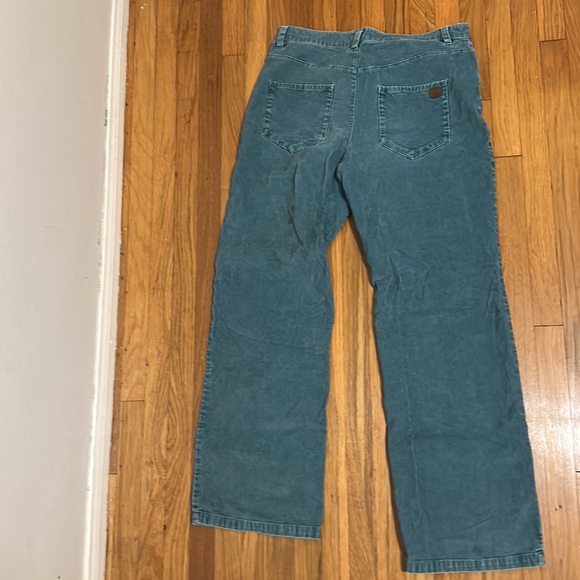 Roxy slightly flared light turquoise Corduroy pants - Picture 4 of 4